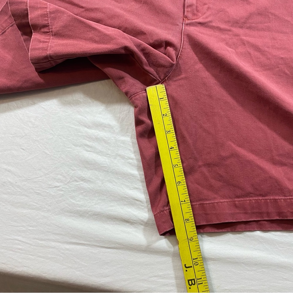 Tommy Hilfiger Men's Flat Front Shorts in Burgundy - Picture 4 of 6